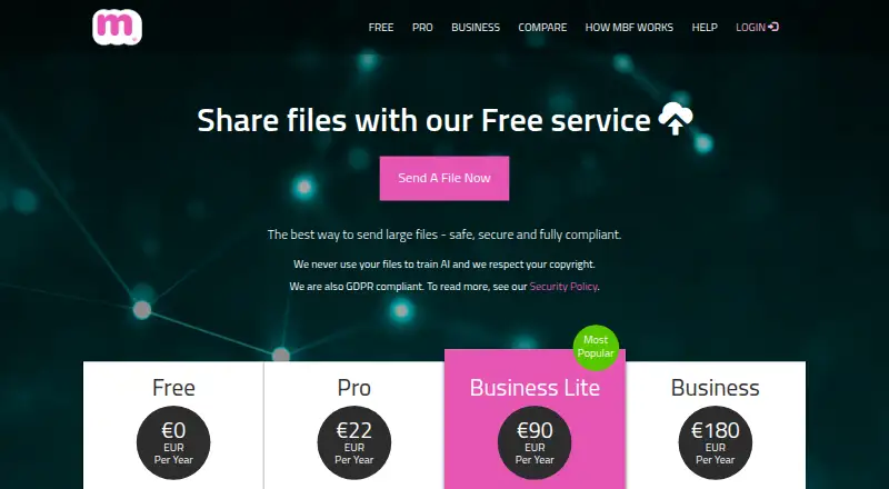 MailBigFile screenshot