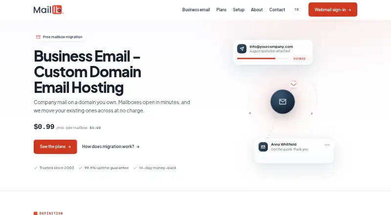 Mail LB screenshot