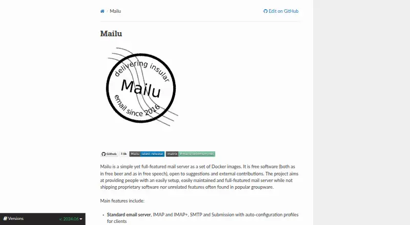 Mailu screenshot