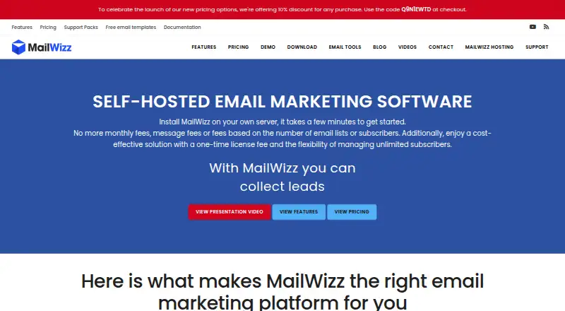 MailWizz screenshot