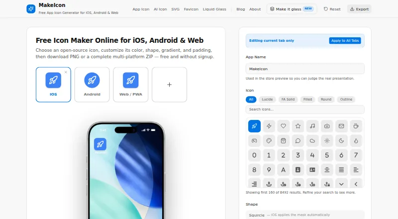 MakeIcon screenshot