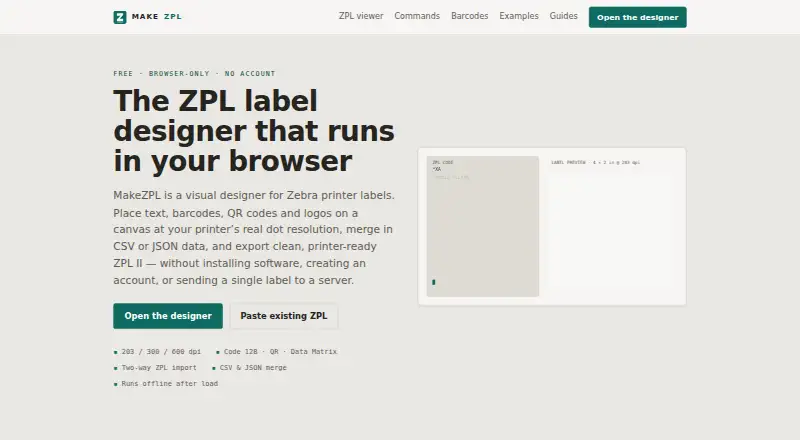 MakeZPL screenshot
