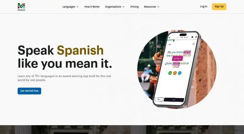 Mango Languages screenshot