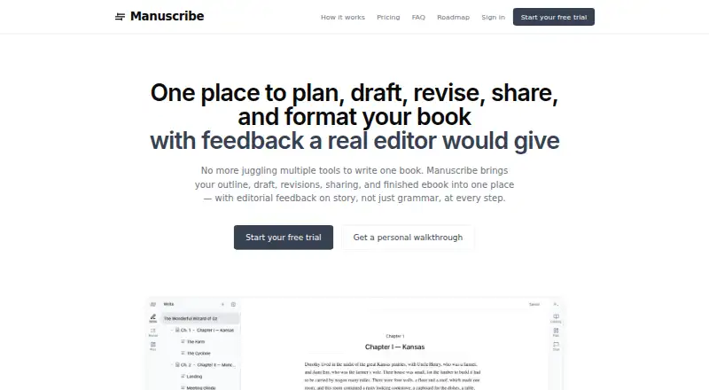 Manuscribe screenshot