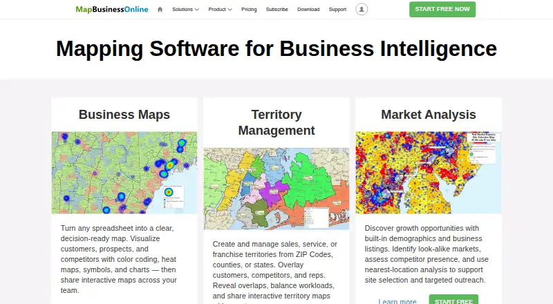 MapBusinessOnline screenshot