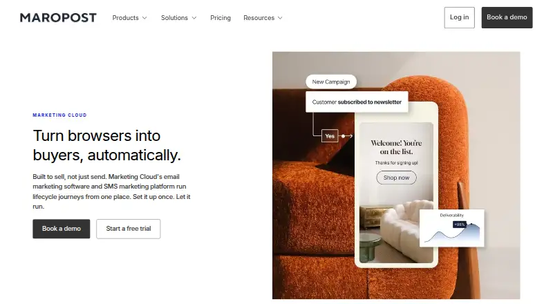 Maropost Marketing Cloud screenshot