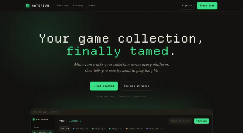 Materium screenshot