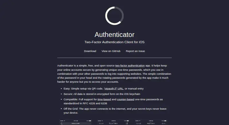 Authenticator by Matt Rubin screenshot