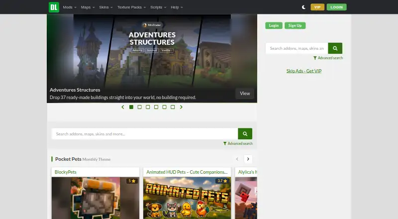 MCPEDL screenshot