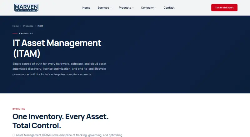 Marven IT Asset Management screenshot