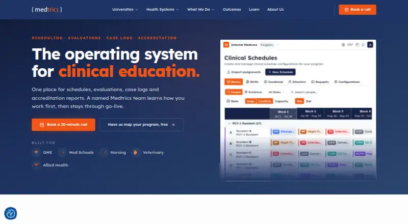 Medtrics screenshot