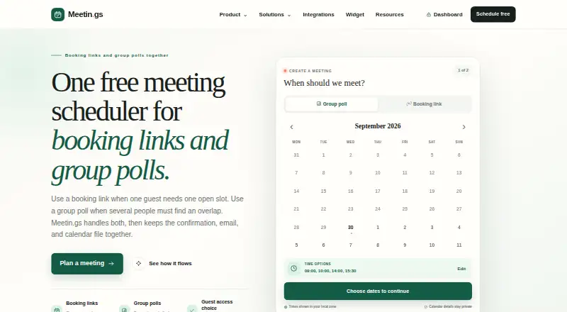 Meetin.gs screenshot