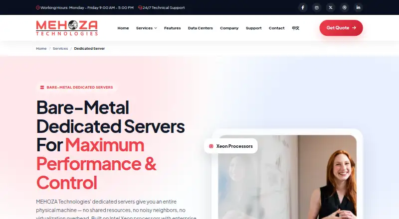 MEHOZA Dedicated Servers screenshot