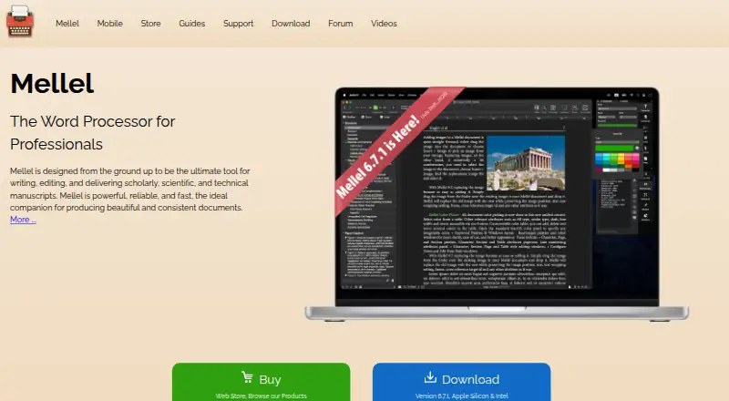 Mellel screenshot