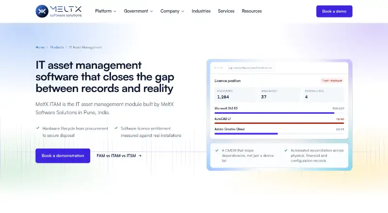 MeltX ITAM screenshot