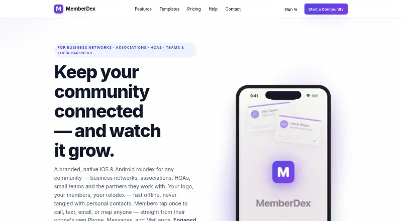 MemberDex screenshot
