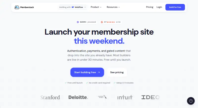 Memberstack screenshot