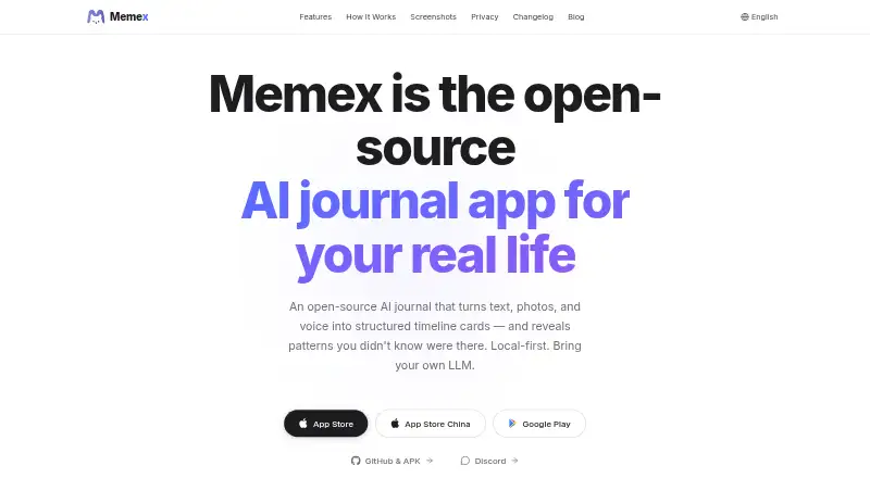 Memex screenshot