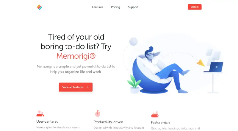Memorigi screenshot