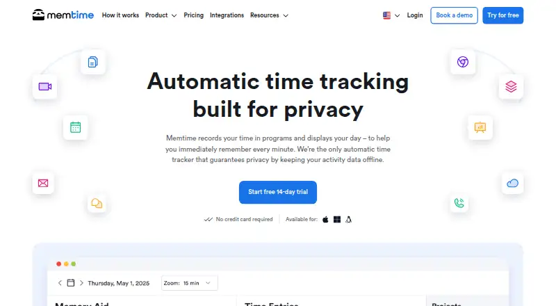Memtime screenshot