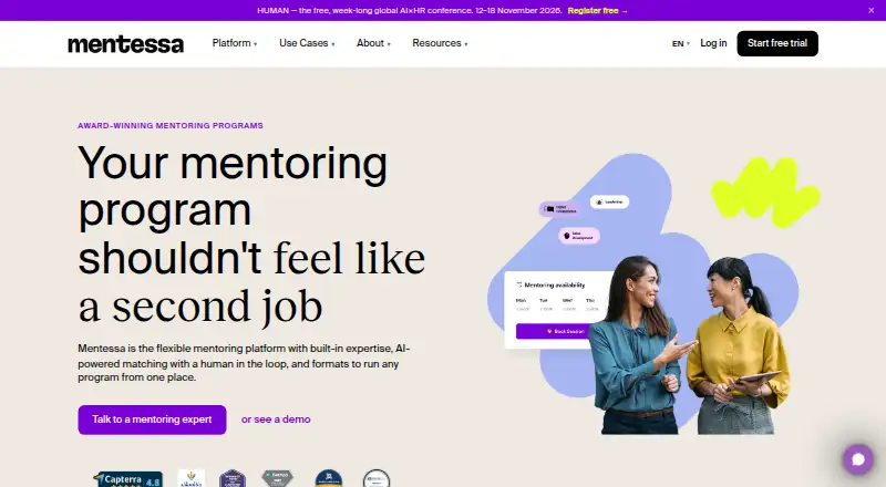 Mentessa screenshot