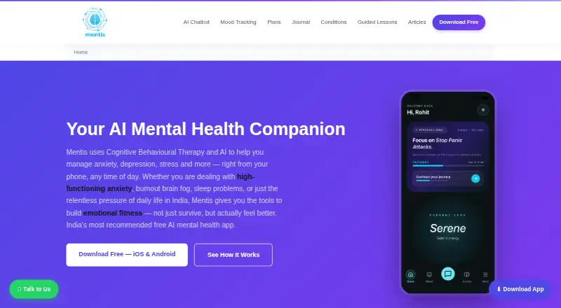 Mentis screenshot