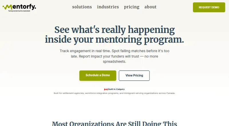 Mentorfy screenshot