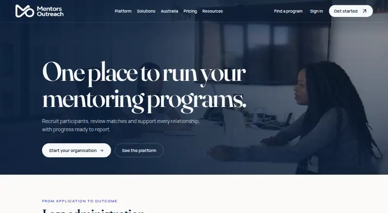 Mentors Outreach screenshot