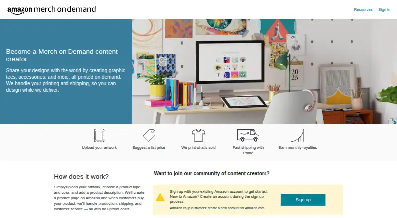 Amazon Merch on Demand screenshot