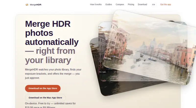 MergeHDR screenshot