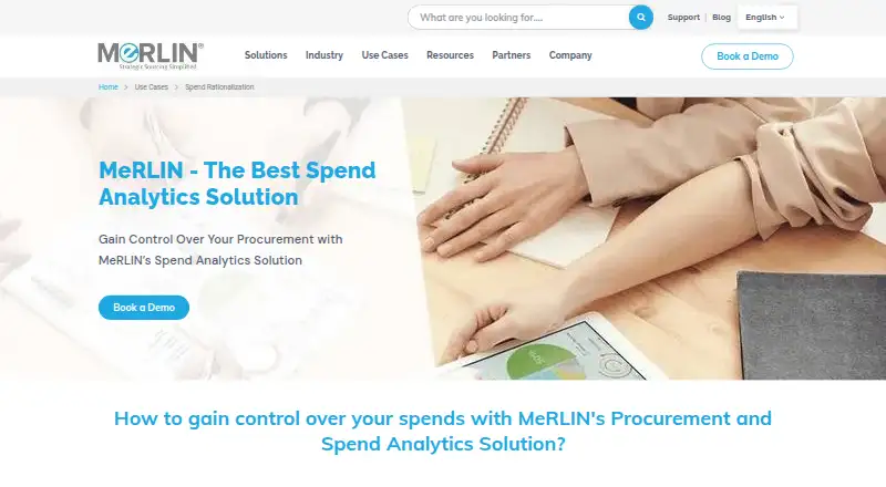 MeRLIN Spend Analytics screenshot