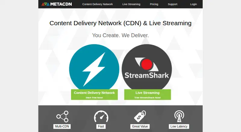 MetaCDN screenshot