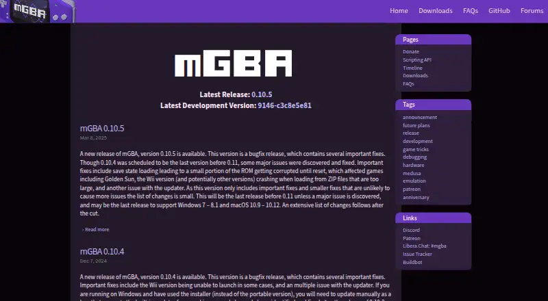 mGBA screenshot