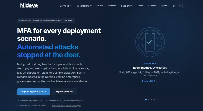 Mideye Server screenshot