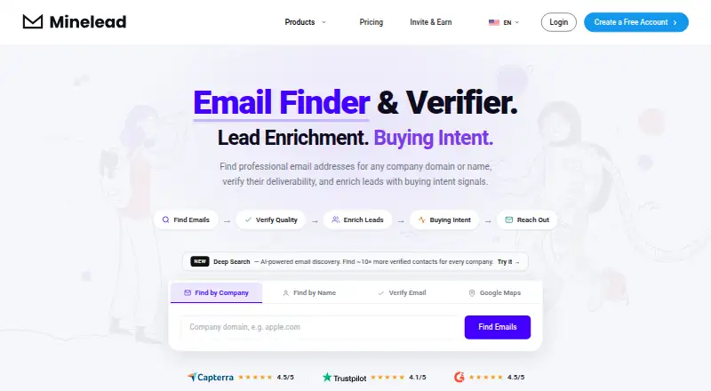 Minelead screenshot