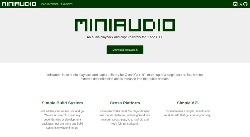 miniaudio screenshot