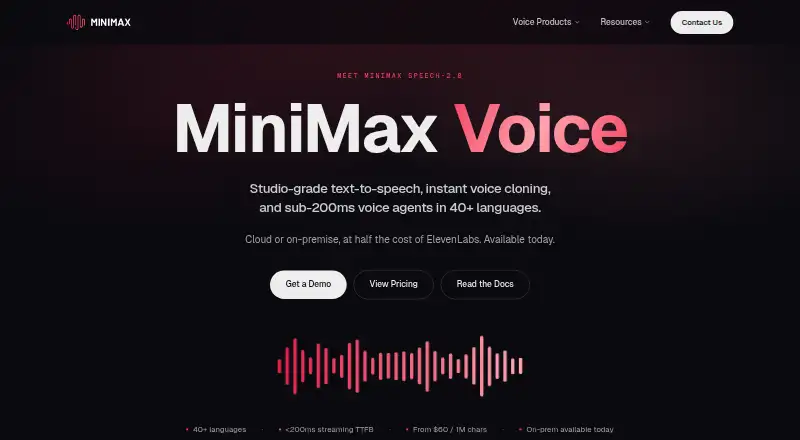 MiniMax Speech screenshot