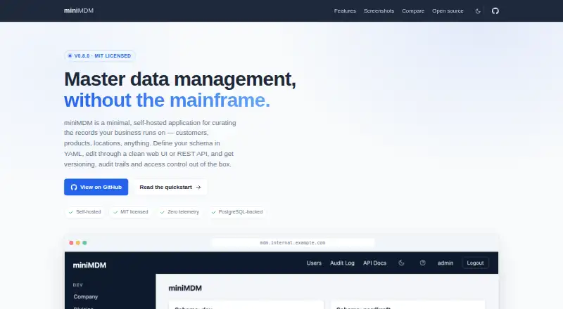 miniMDM screenshot