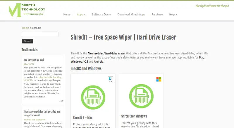 ShredIt screenshot