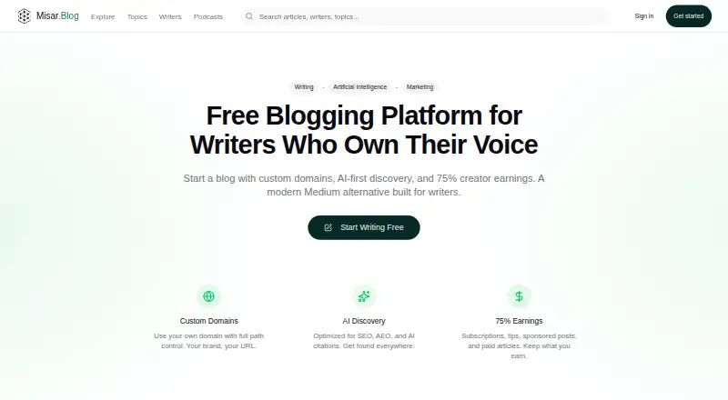 Misar.Blog screenshot