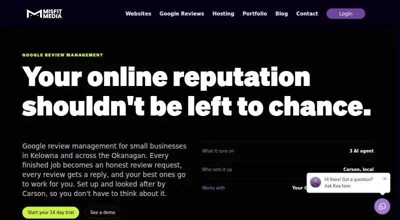Misfit Reviews screenshot