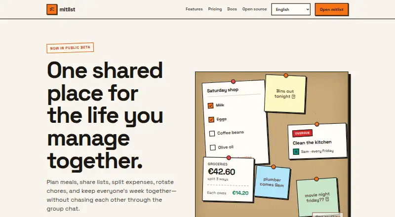 mitlist screenshot