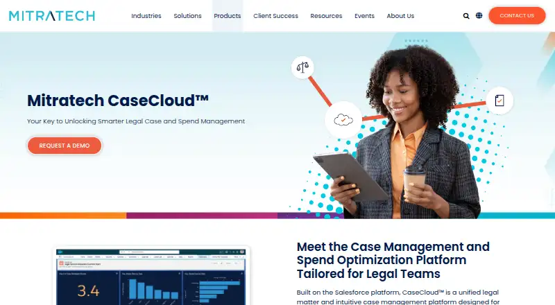 Mitratech CaseCloud screenshot