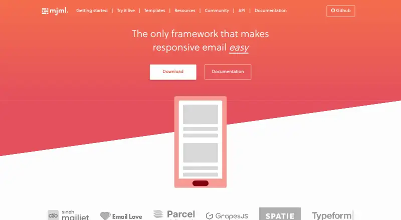 MJML screenshot
