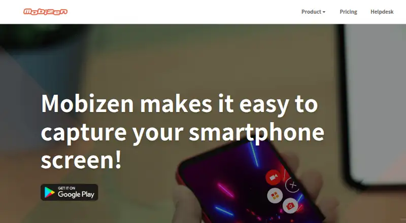 Mobizen screenshot
