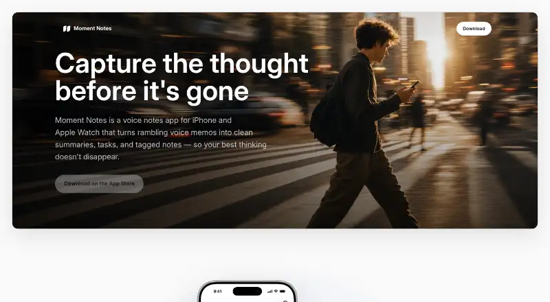 Moment Notes screenshot