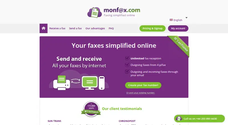 MonFax screenshot