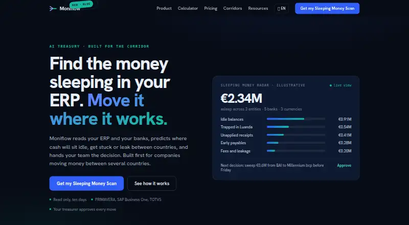 Moniflow Super Flow Treasury screenshot