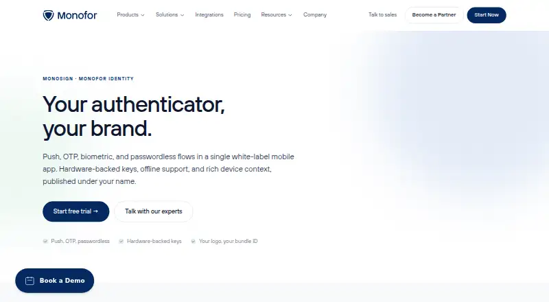 Monofor Identity screenshot