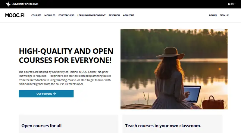 MOOC.fi screenshot